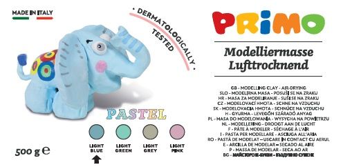 Samotvrdnoucí hmota PRIMO, 500 g - sv. modrá