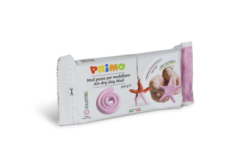 Samotvrdnoucí hmota PRIMO, 500 g - sv. růžová