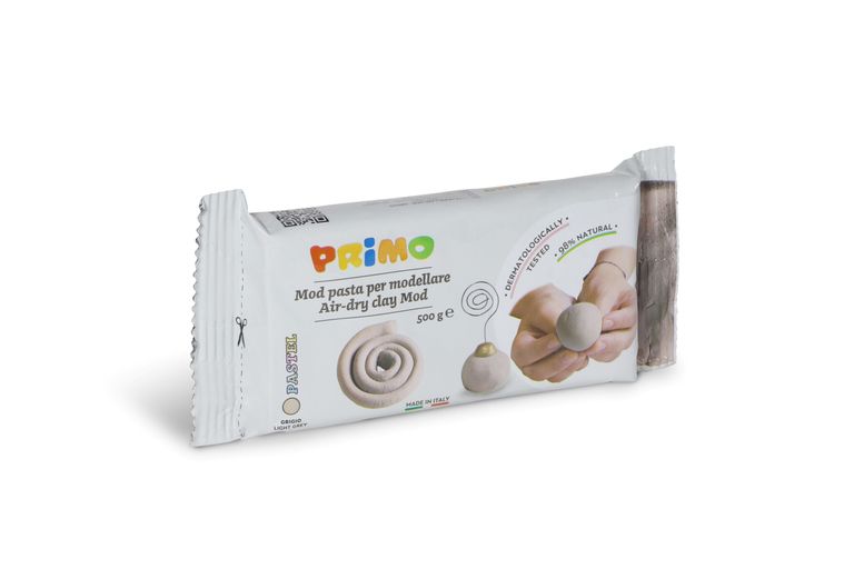 Samotvrdnoucí hmota PRIMO, 500 g - sv. šedá
