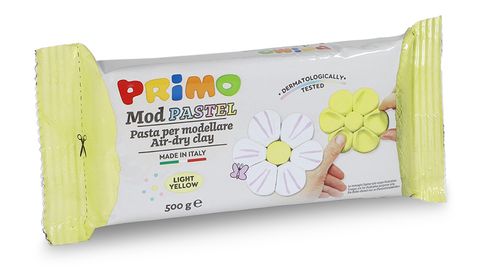 Obrázek produktu: Samotvrdnoucí hmota PRIMO PASTEL, 500g, žlutá