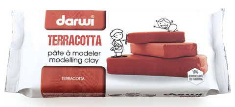 Obrázek produktu: Samotvrdnoucí modelovací hmota DARWI - 500 g, terakota