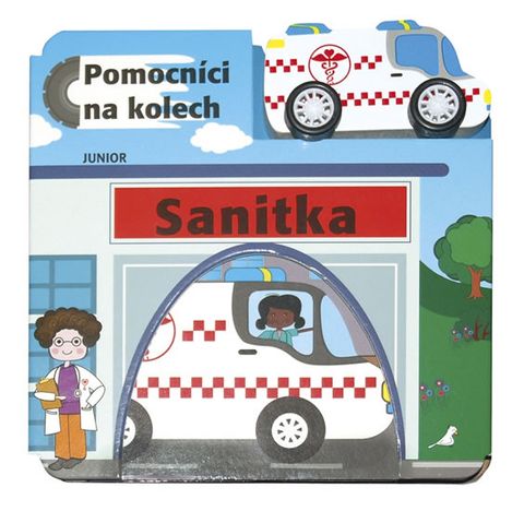 Obrázek produktu: Sanitka - Pomocníci na kolech + dřevěné, ekologicky nezávadné autíčko