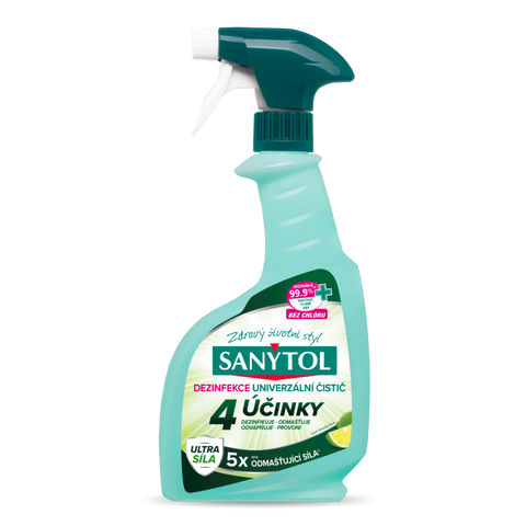 Obrázek produktu: Sanytol desinfekční universální čistič ve spreji 4 účinky - 500 ml