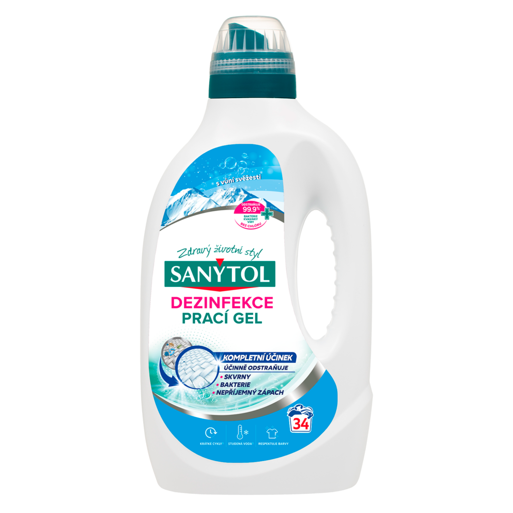 Sanytol dezinfekce - prací gel 1700 ml (34 dávek) s vůni svěžesti