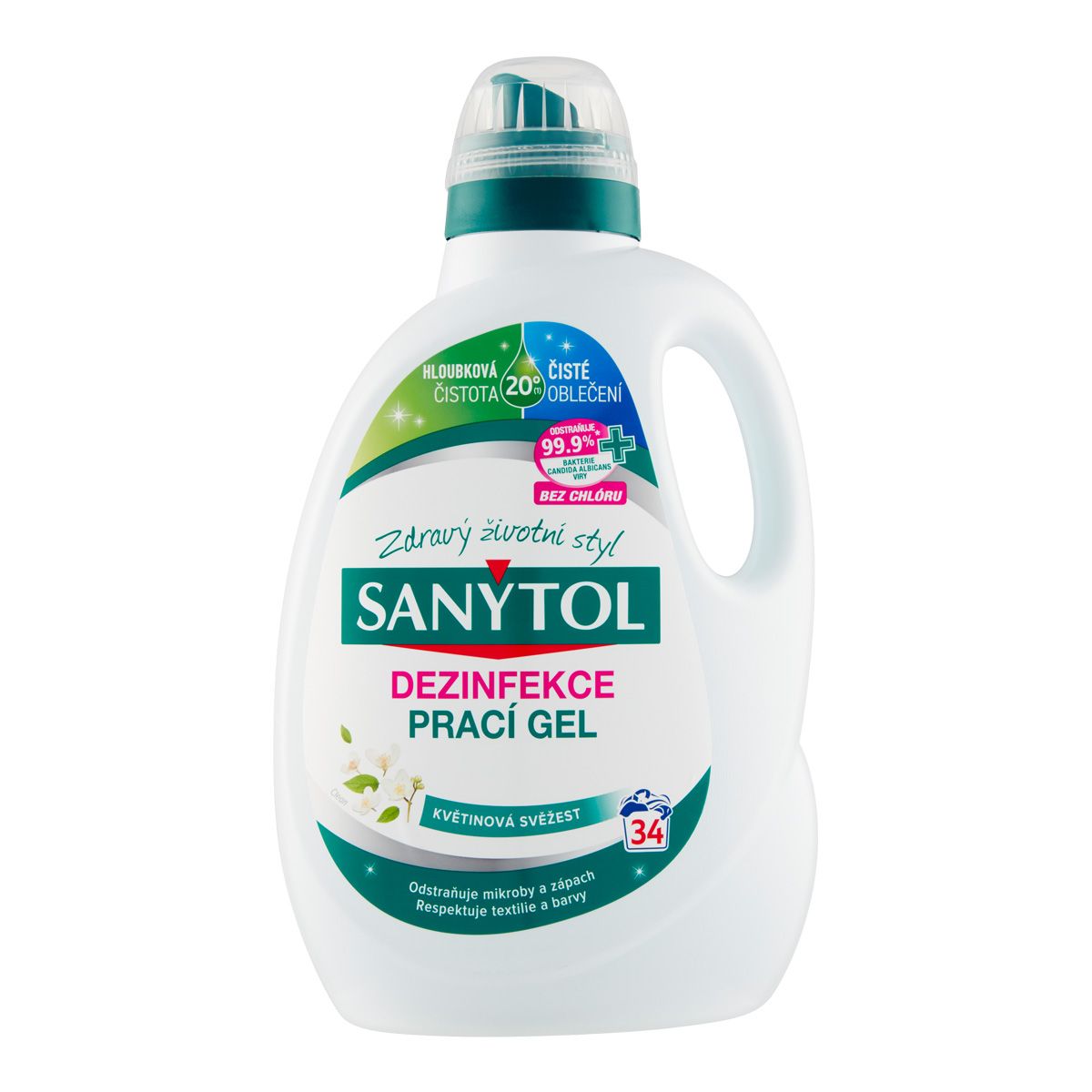 Sanytol dezinfekce - prací gel 1700 ml (34 dávek)
