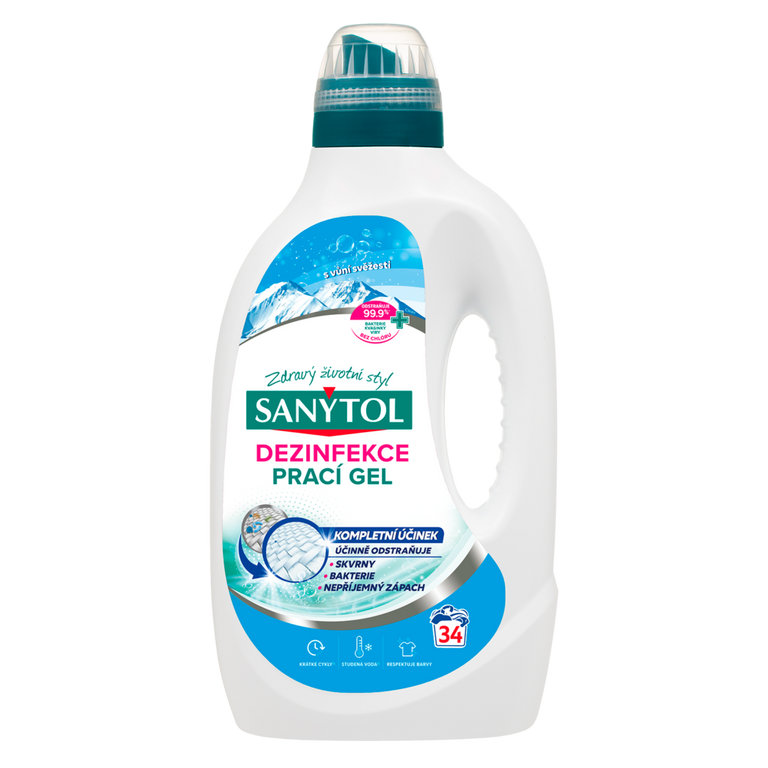 Sanytol Dezinfekční prací gel květinová svěžest (1,7 l)