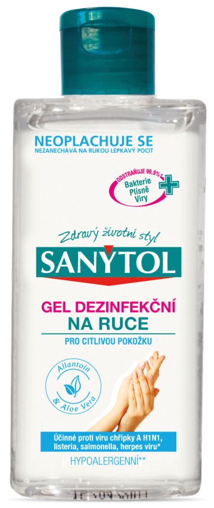 Sanytol dezinfekční gel na ruce 75 ml - hypoalergenní