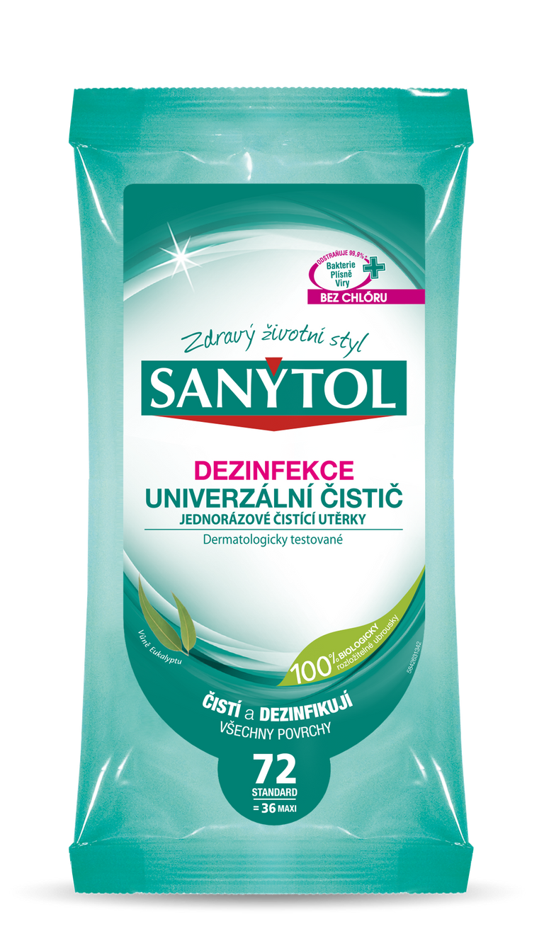 Univerzální dezinfekční utěrky Sanytol - 36 ks
