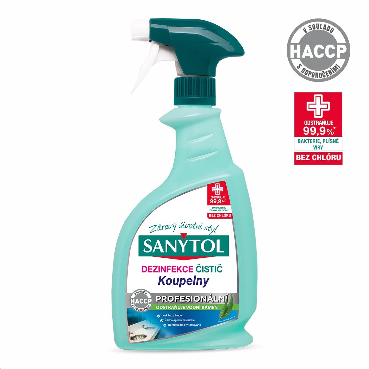 SANYTOL Professional Čistič na koupelny - 750 ml sprej
