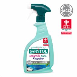 Obrázek produktu: SANYTOL Professional Čistič na koupelny - 750 ml sprej