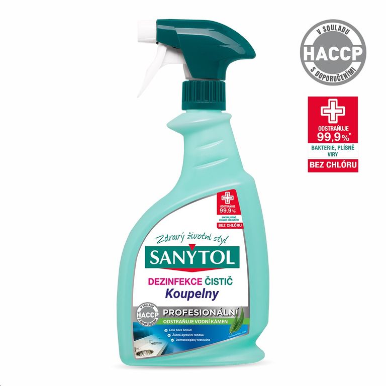 Dezinfekční čistič na koupelny Sanytol Professional - 750 ml