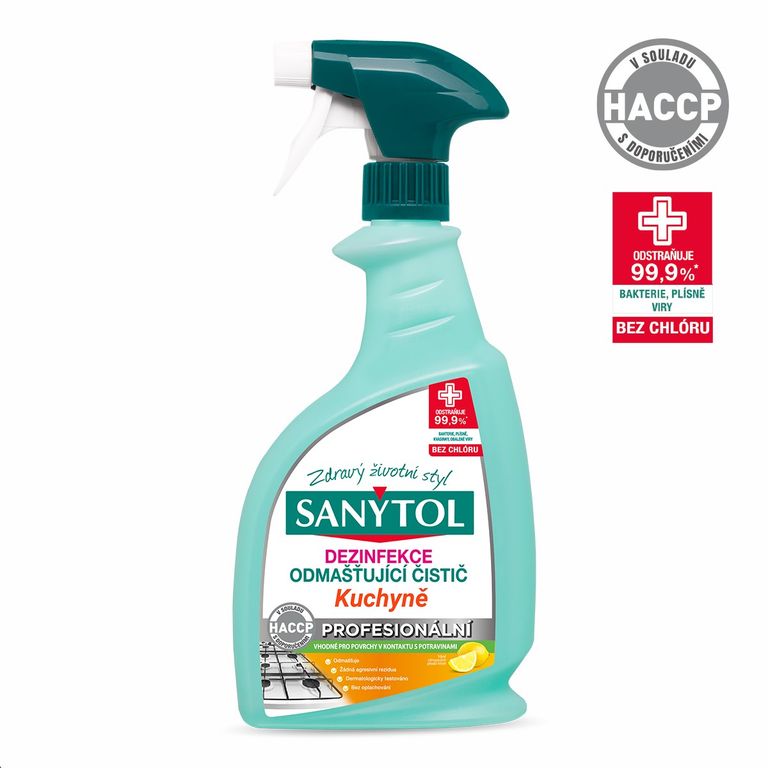 Dezinfekční čistič na kuchyně Sanytol Professional  - 750 ml
