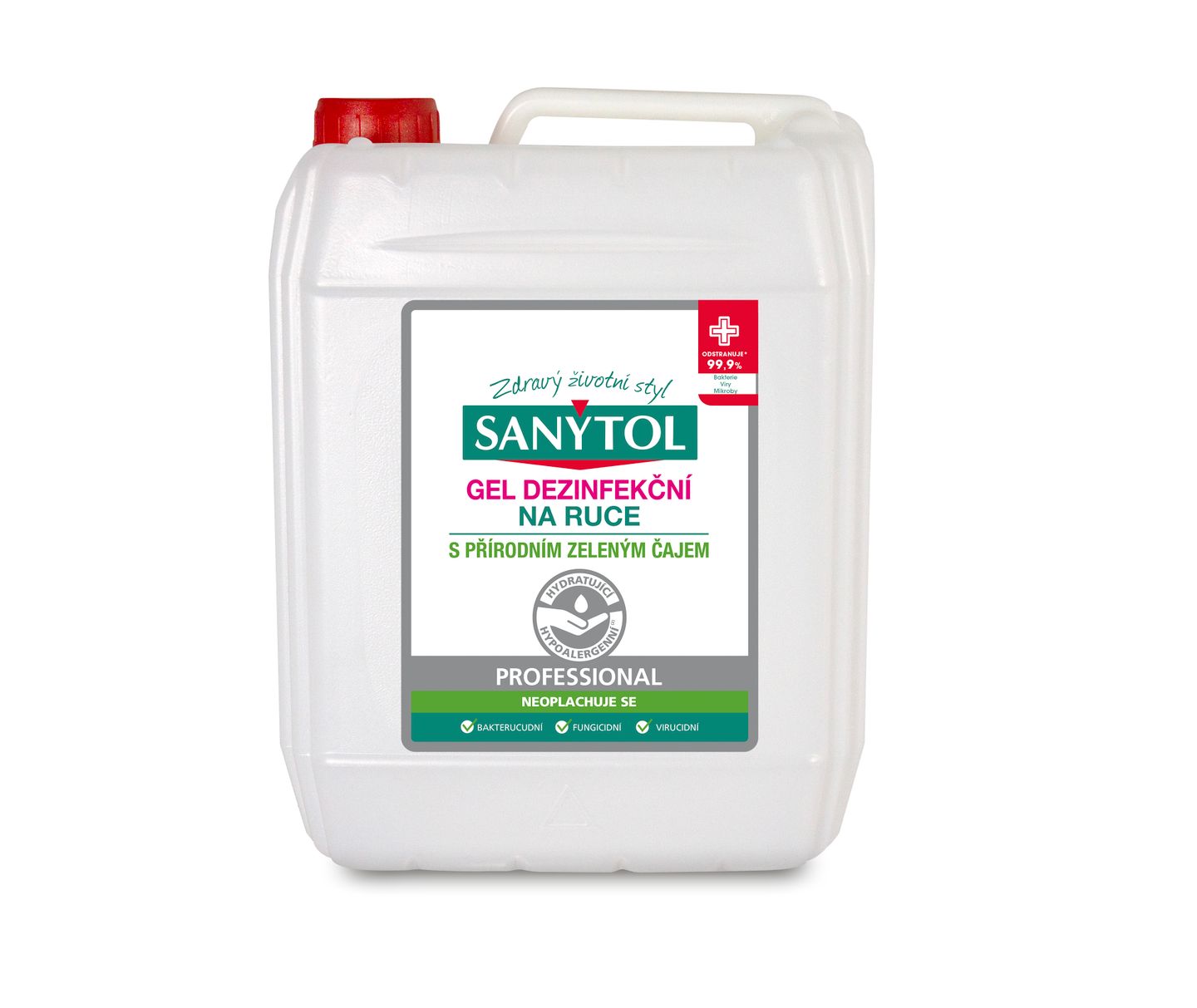 SANYTOL Professional Dezinfekční gel na ruce - 5 l