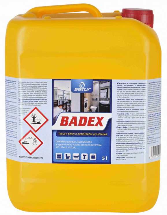 Satur BADEX - tekutý dezinfekční prostředek - 5 l