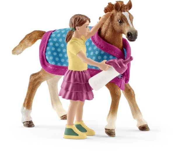 SCHLEICH Hříbě s přikrývkou