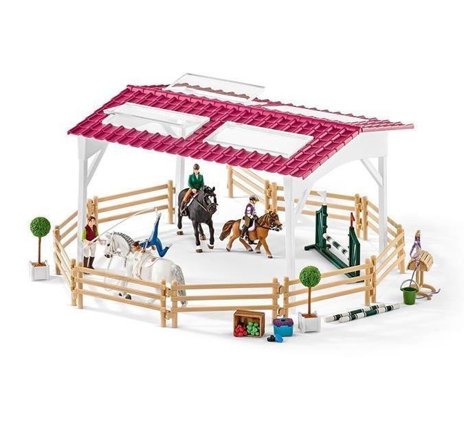 Schleich Jezdecká škola s jezdci a koňmi