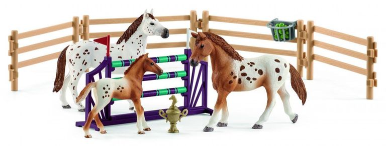 Schleich Appalosští koně a tréninkové příslušenstí