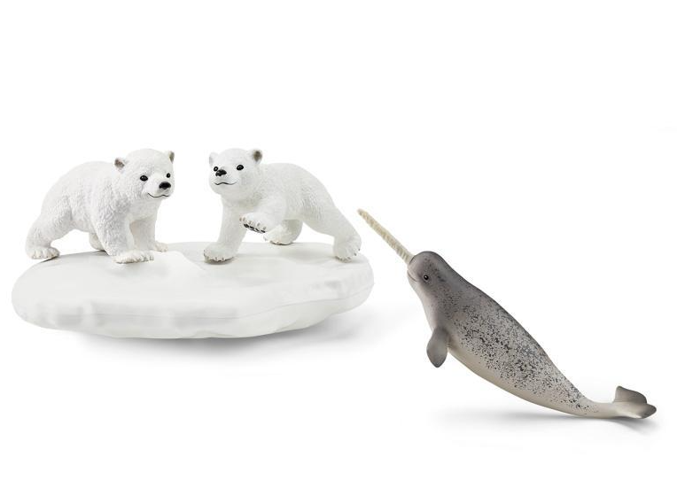 Schleich Lední medvědi a klouzačka