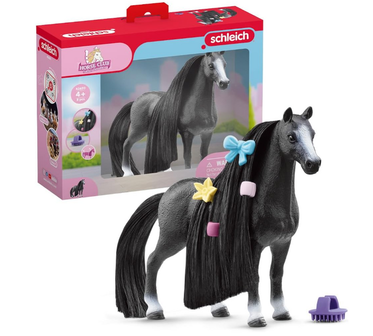 Schleich - Kůň s česací hřívou, Quarter Horse klisna černá