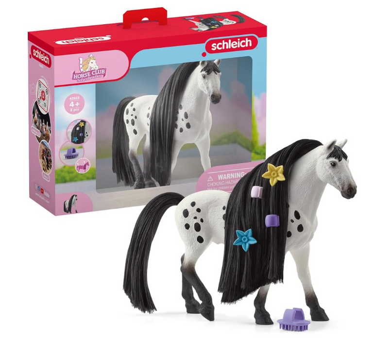 Schleich - Kůň s česací hřívou, Knabstrupský hřebec