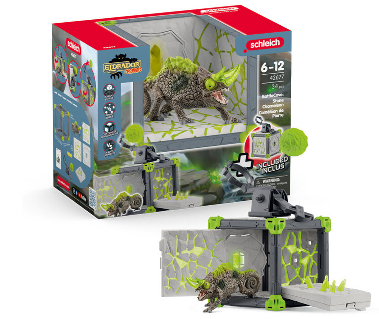 Aréna BattleCave kamenného chameleona