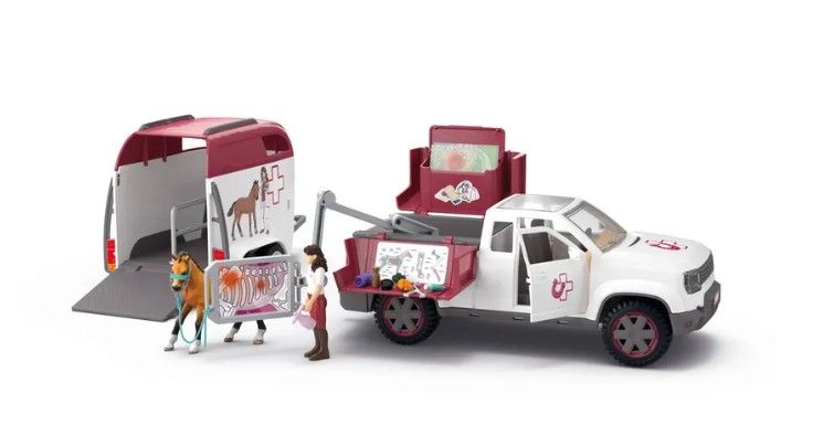 Schleich - Jezdecký klub, Mobilní veterinář s přívěsem