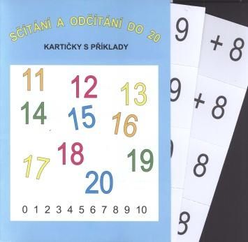 Sčítání a odčítání do 20 - /16 karet, 64 příkladů na sčítání +64 na odčítání/