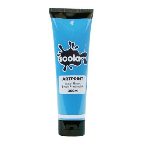 Obrázek produktu: SCOLA Tiskařská barva 300ml - tyrkysová