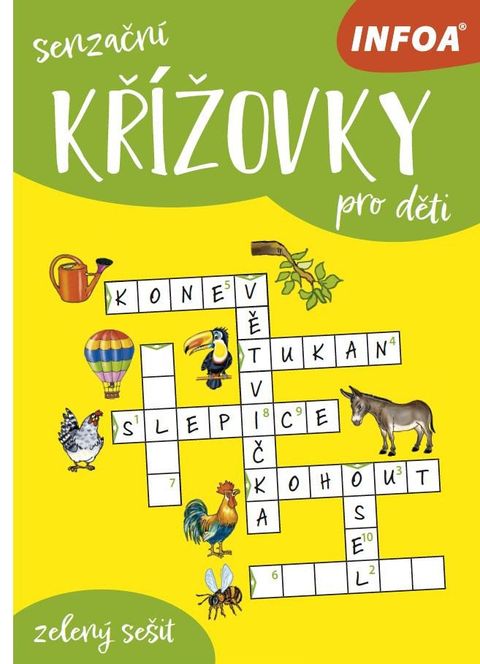 Obrázek produktu: Senzační křížovky pro děti - zelený sešit