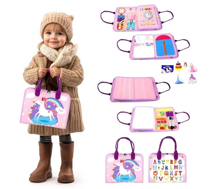 Senzorická busy kniha Jedonorožec