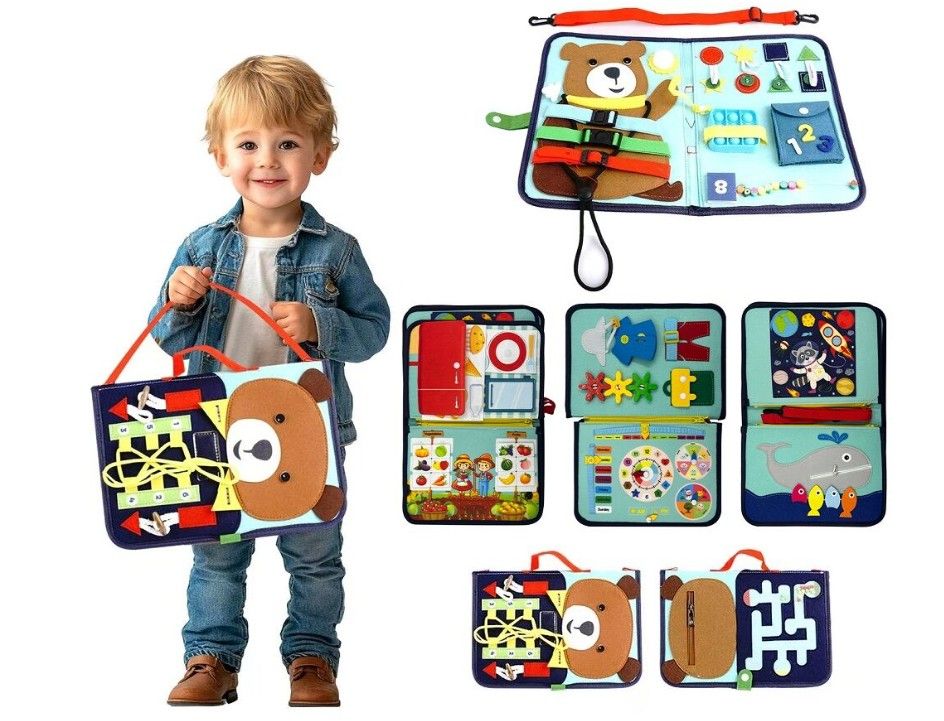 Senzorická busy kniha Medvídek