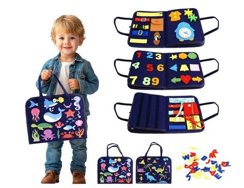 Obrázek produktu: Senzorická busy kniha Vodní / Dino svět