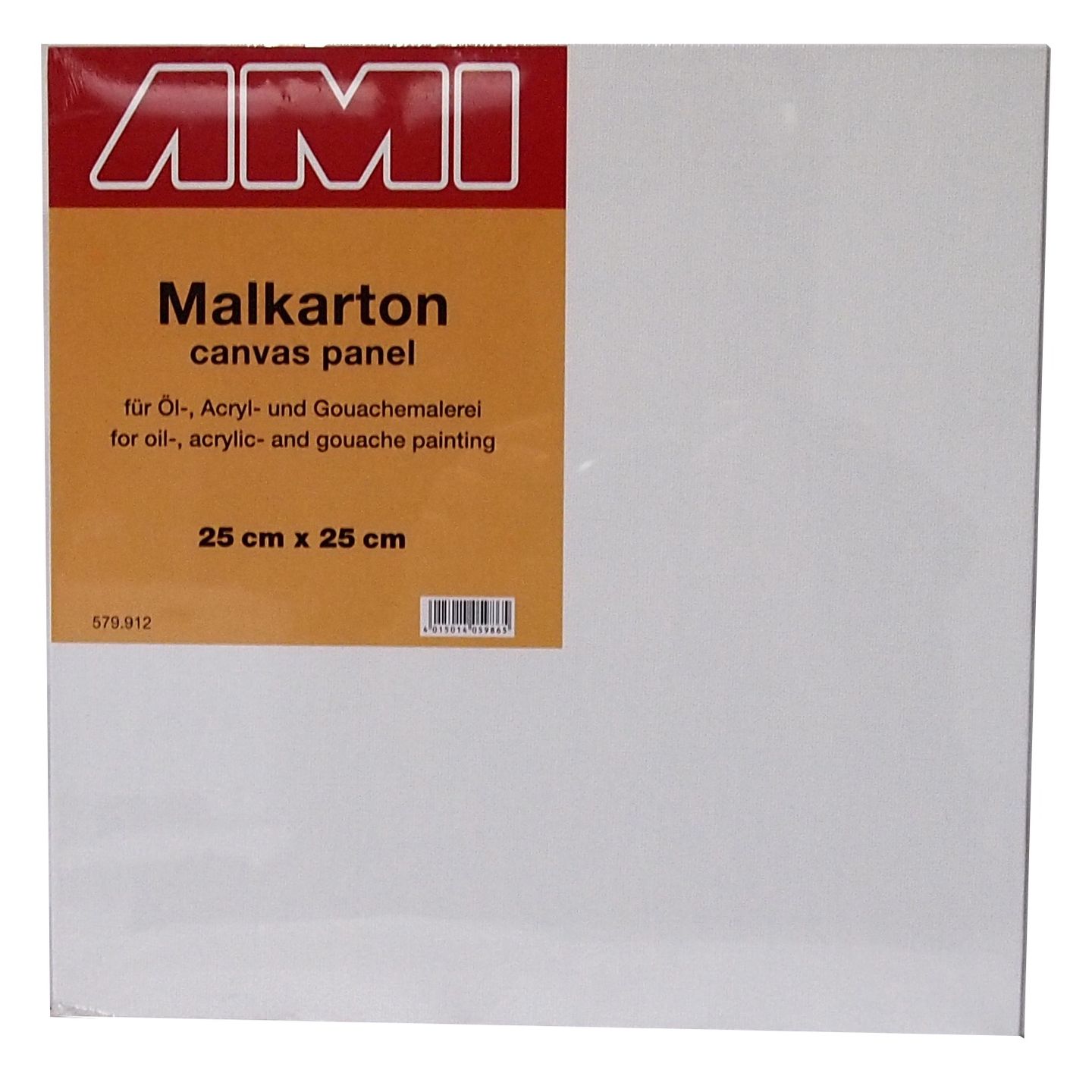 Šepsované plátno na lepence AMI, 25 × 25 cm