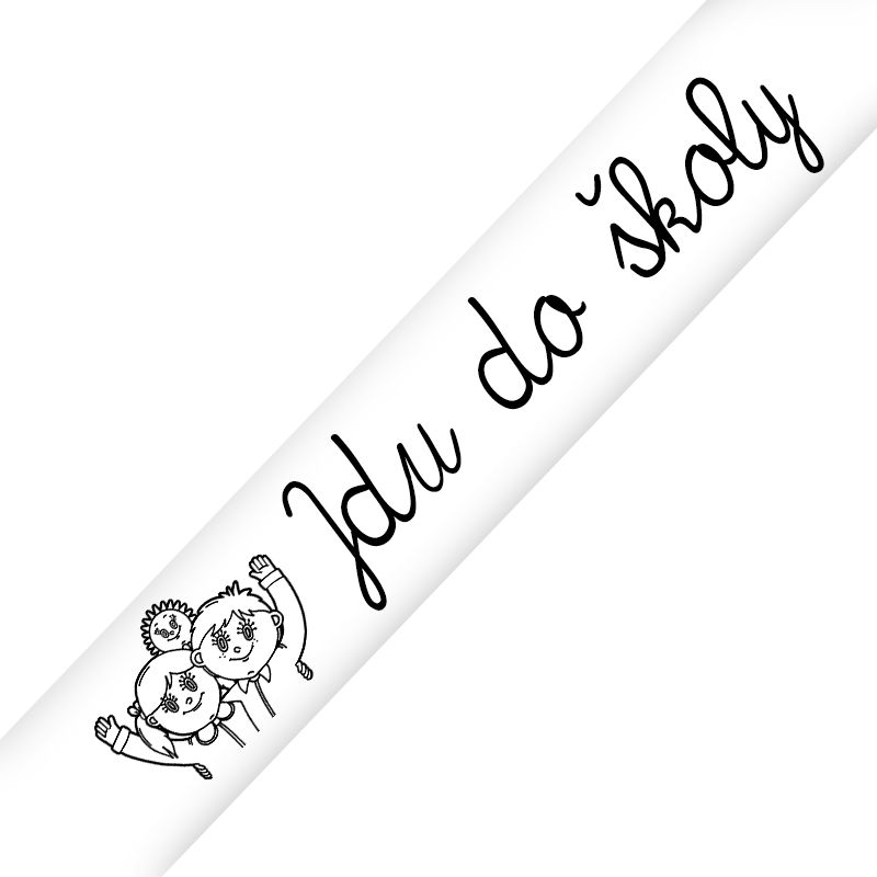 Šerpa - Jdu do školy - bílá