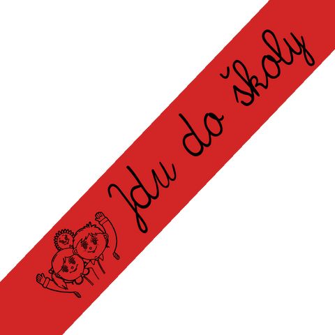 Obrázek produktu: Šerpa - Jdu do školy - červená