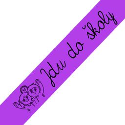 Obrázek produktu: Šerpa - Jdu do školy - fialová