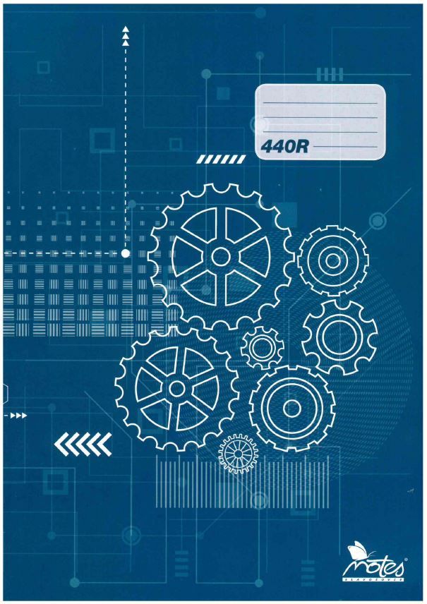 Sešit 440R, A4 40 l. nelinkovaný s rámečkem