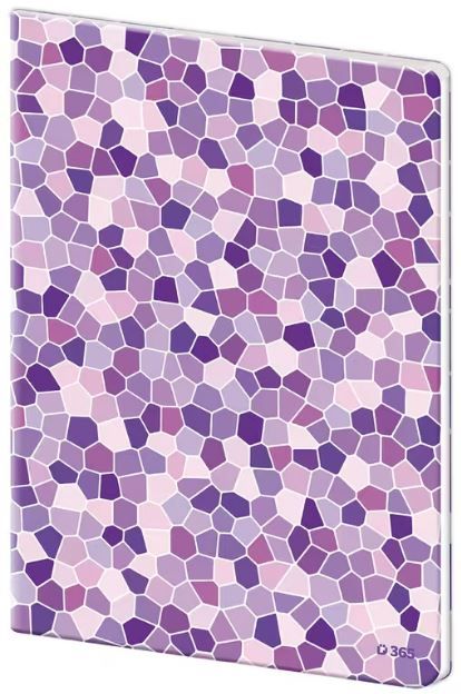 Sešit 444 linkovaný plastové desky - Mosaic