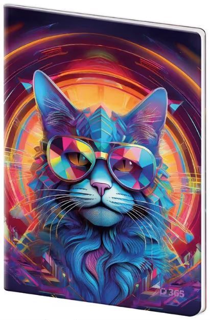 Obrázek produktu: Sešit 544 linkovaný plastové desky - Cat