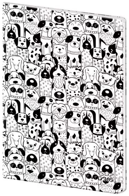 Sešit 544 plastové desky – Dogs Helma 365