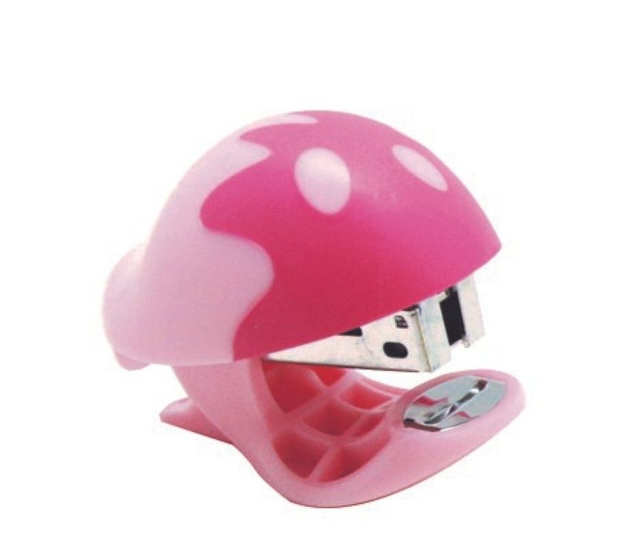 Sešívačka KEYROAD Mini, 10 listů - růžová