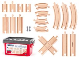 Obrázek produktu: Set kolejí v plastovém boxu, 20 ks