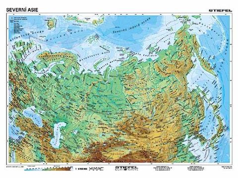 Obrázek produktu: Severní Asie geografická/  politická - mapa A3