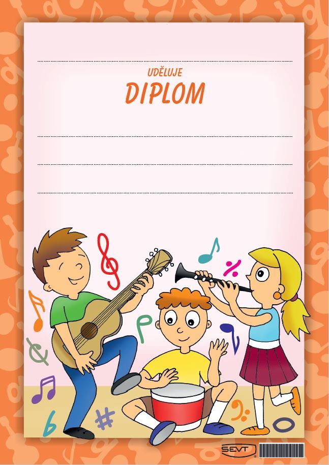 SEVT Hudební diplom A4
