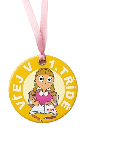 Obrázek produktu: SEVT Pamětní medaile VÍTEJ V 1. TŘÍDĚ pro holky