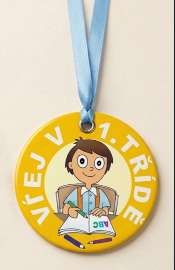 Obrázek produktu: SEVT Pamětní medaile VÍTEJ V 1. TŘÍDĚ pro kluky