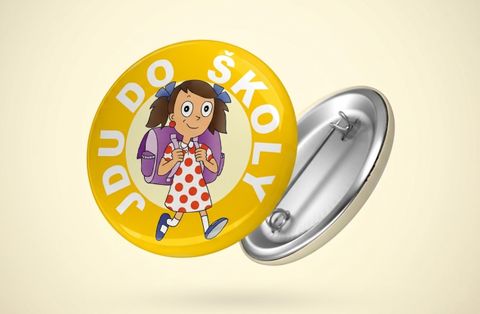 Obrázek produktu: SEVT Pamětní odznak JDU DO ŠKOLY pro holky
