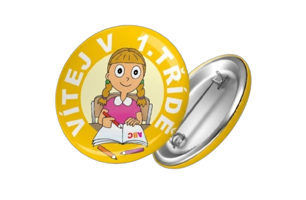 SEVT Pamětní odznak VÍTEJ V 1. TŘÍDĚ pro holky