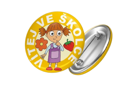 Obrázek produktu: SEVT Pamětní odznak VÍTEJ VE ŠKOLCE pro holky