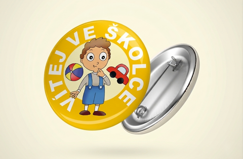 Obrázek produktu: SEVT Pamětní odznak VÍTEJ VE ŠKOLCE pro kluky